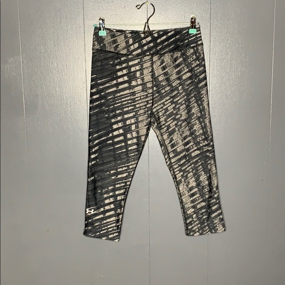 Under Armour Gray leggings Capri length Size M - Picture 2 of 6